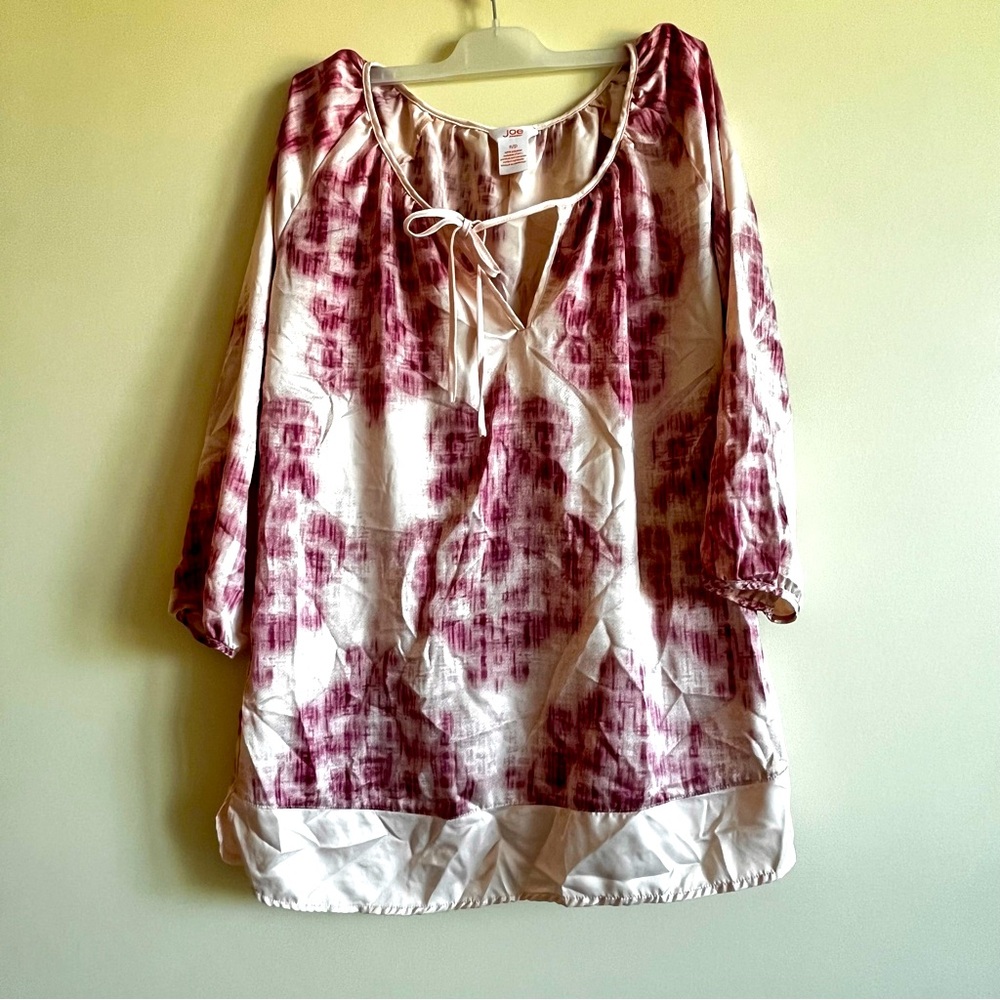 BNWOT JOE FRESH PINK AND CREAM PATTERNED PAJAMA SET